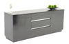 Skyline Modern Black Crocodile Lacquer Buffet