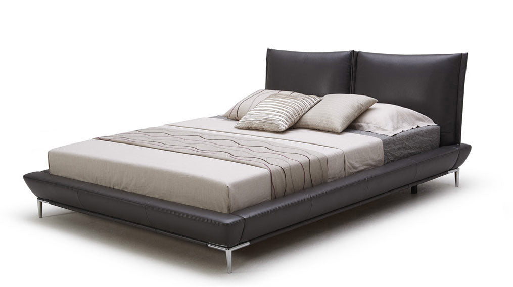 Queen Loft Modern Eco-Leather Platform Bed