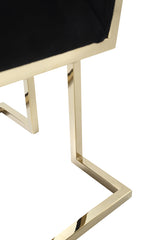 Legend Modern Black & Gold Dining Chair (Set of 2)