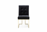 Legend Modern Black & Gold Dining Chair (Set of 2)