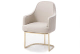 Tyler Modern Grey + Gold Dining Chair