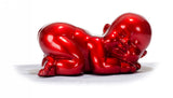 XD0052 Modern Red Baby Sleeping Sculpture