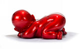 XD0052 Modern Red Baby Sleeping Sculpture