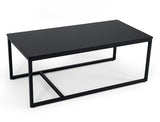 Baca Black Marble + Metal Coffee Table