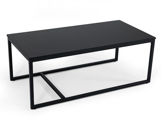 Baca Black Marble + Metal Coffee Table