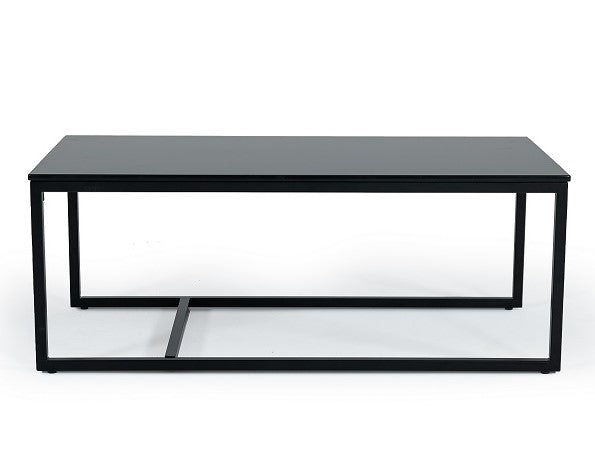 Baca Black Marble + Metal Coffee Table