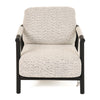 Balko Modern Grey Fabric + Black Accent Chair
