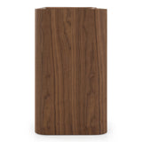 Barbon Modern Black Glass + Walnut Buffet