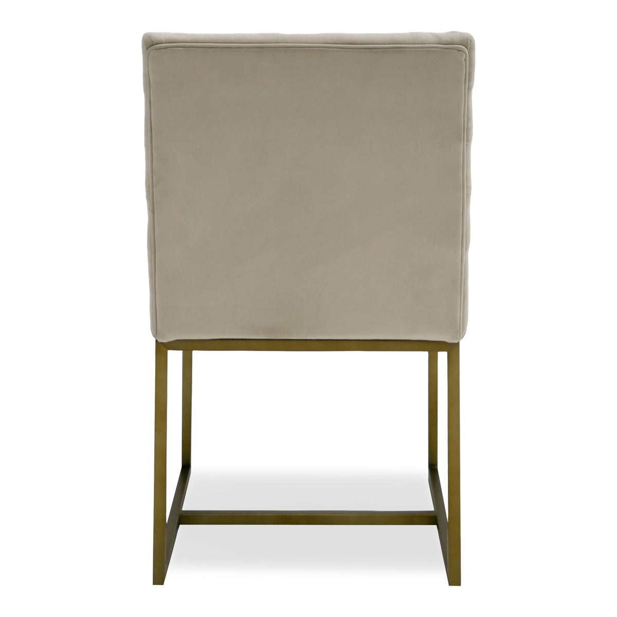Barker Modern Beige & Brush Gold Dining Chair (Set of 2)