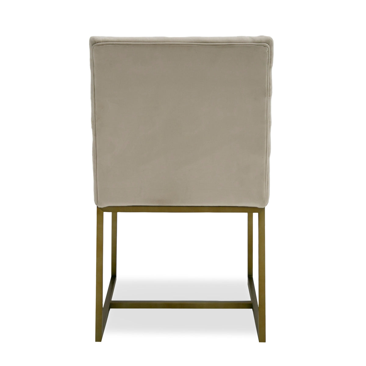 Barker Modern Beige & Brush Gold Dining Chair (Set of 2)