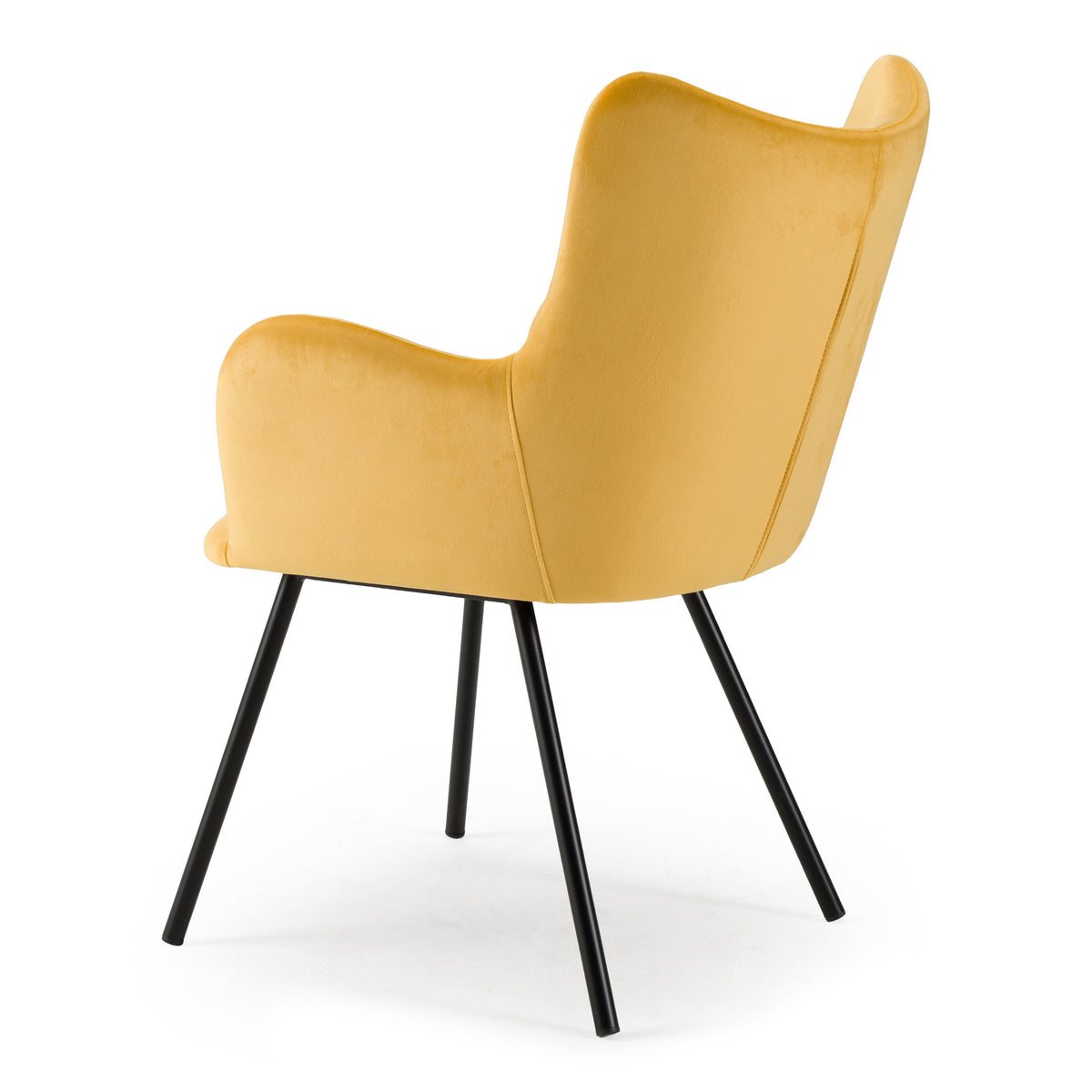 Barrett Modern Yellow Velvet Dining Chair
