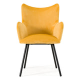 Barrett Modern Yellow Velvet Dining Chair