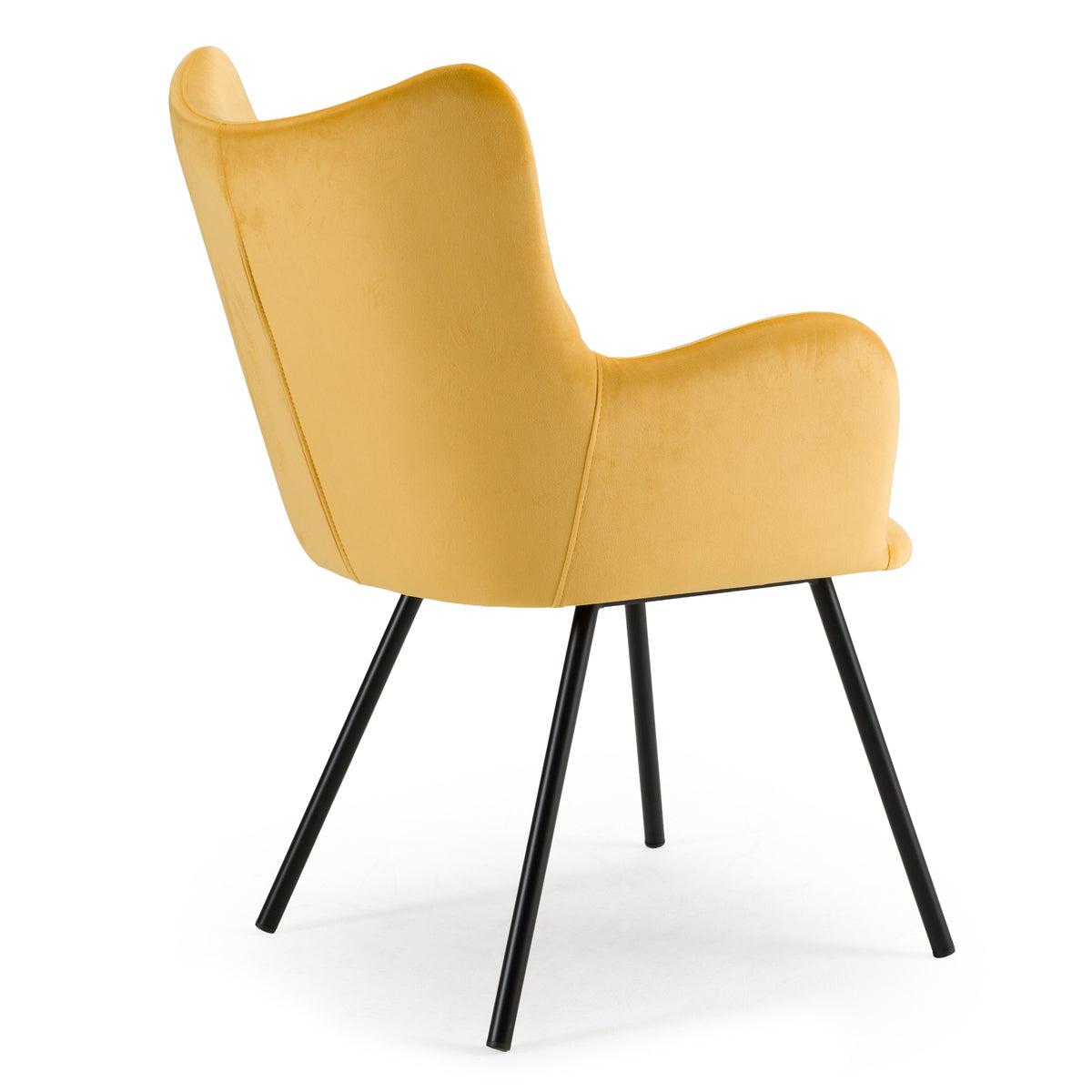 Barrett Modern Yellow Velvet Dining Chair