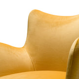 Barrett Modern Yellow Velvet Dining Chair