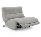 Basil Modern Grey Fabric Large Electric Recliner Chair