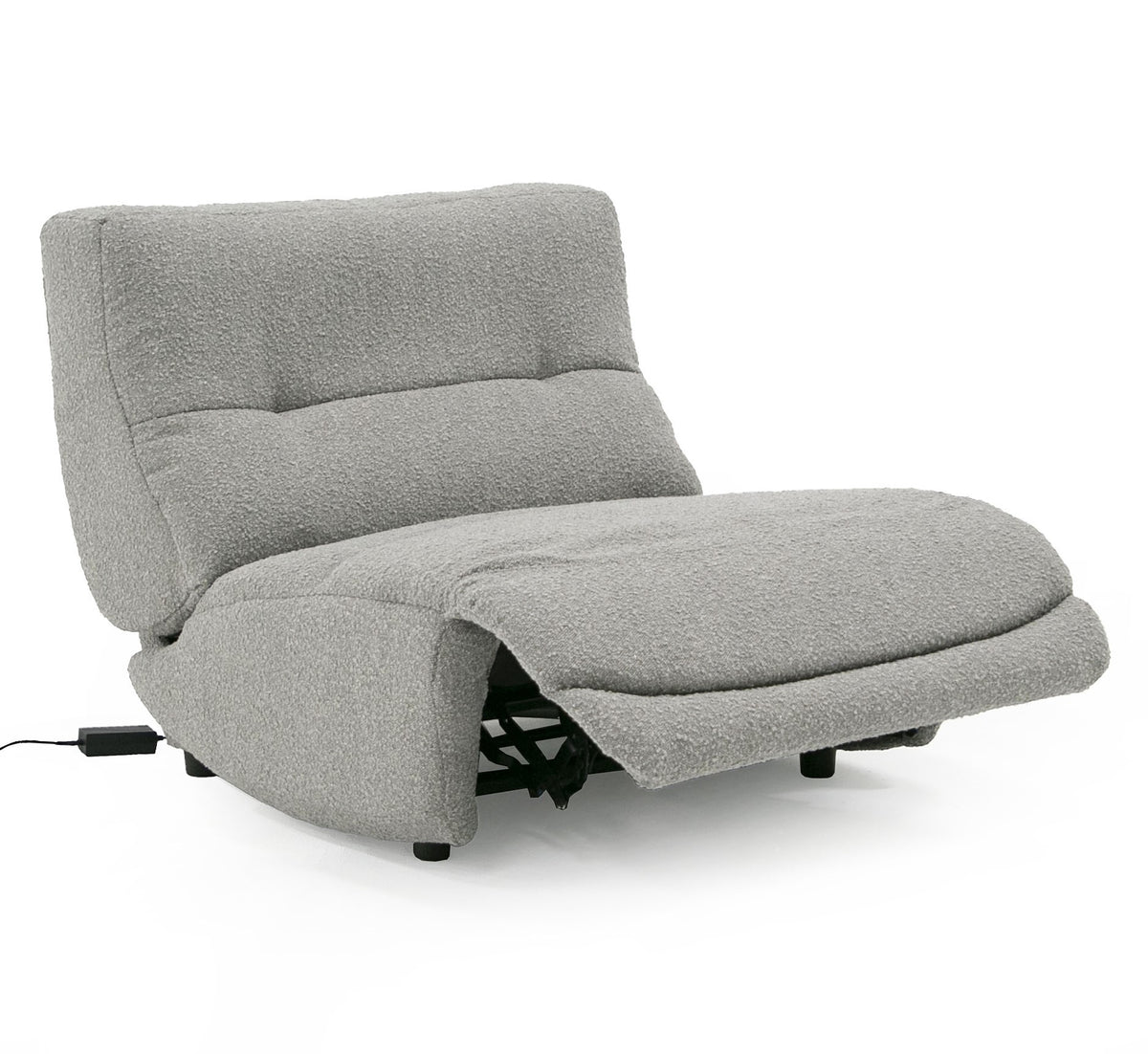 Basil Modern Grey Fabric Large Electric Recliner Chair