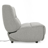 Basil Modern Grey Fabric Large Electric Recliner Chair