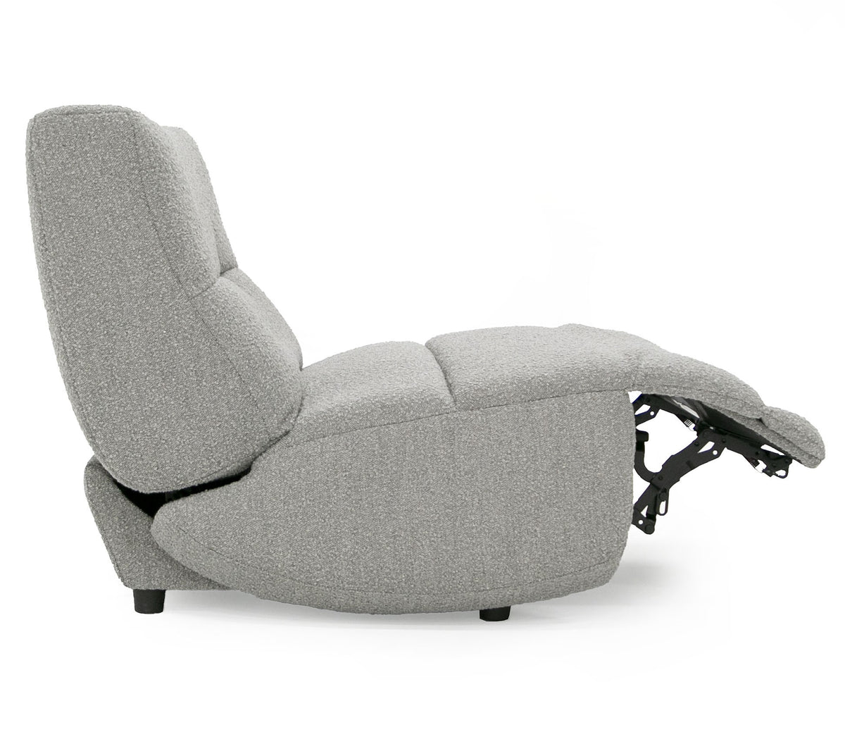 Basil Modern Grey Fabric Large Electric Recliner Chair