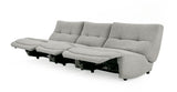 Basil Modern Grey Fabric Small Electric Recliner Chair