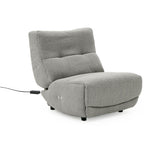 Basil Modern Grey Fabric Small Electric Recliner Chair
