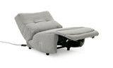 Basil Modern Grey Fabric Small Electric Recliner Chair