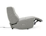 Basil Modern Grey Fabric Small Electric Recliner Chair