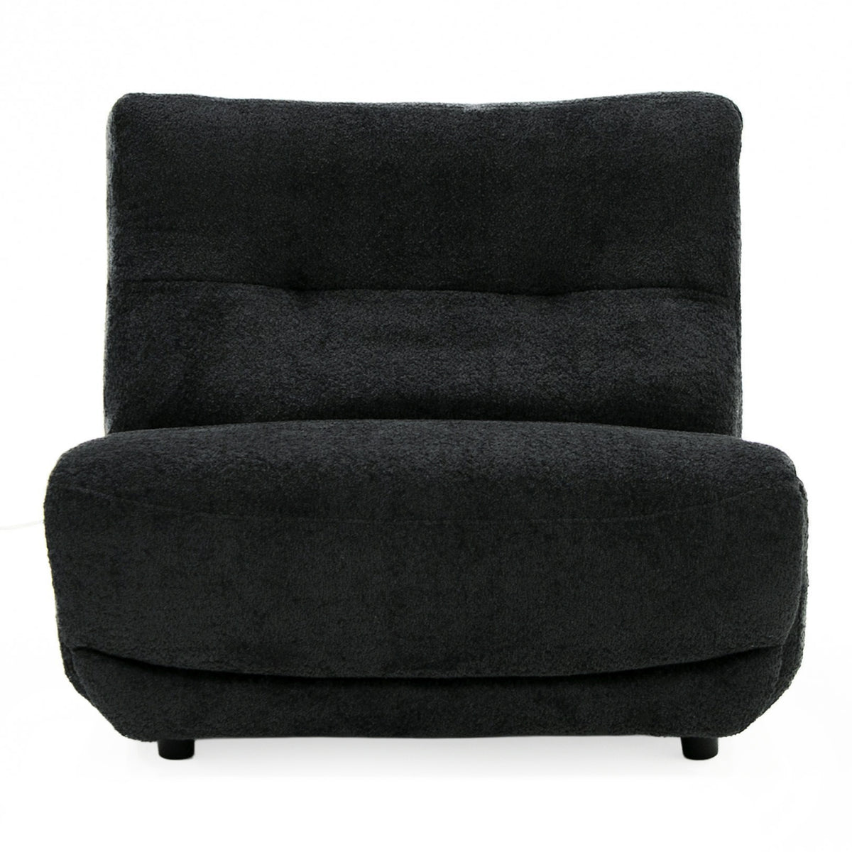 Basil Modern Black Fabric Large Electric Recliner Chair