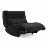 Basil Modern Black Fabric Large Electric Recliner Chair