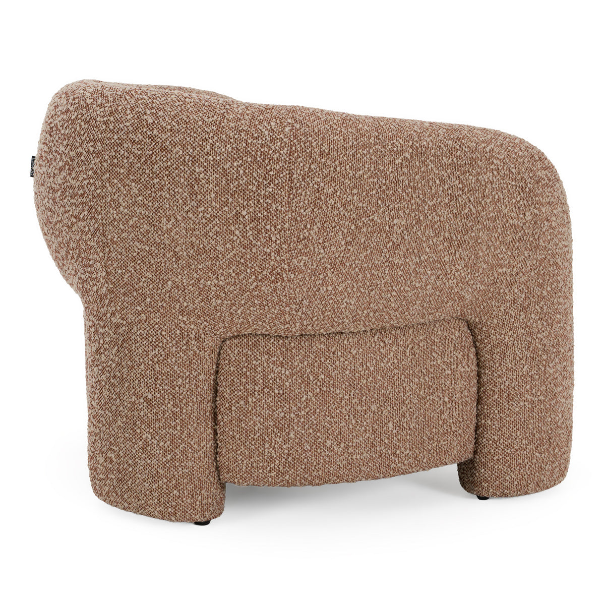Bates Modern Brick Fabric Accent Chair + Ottoman