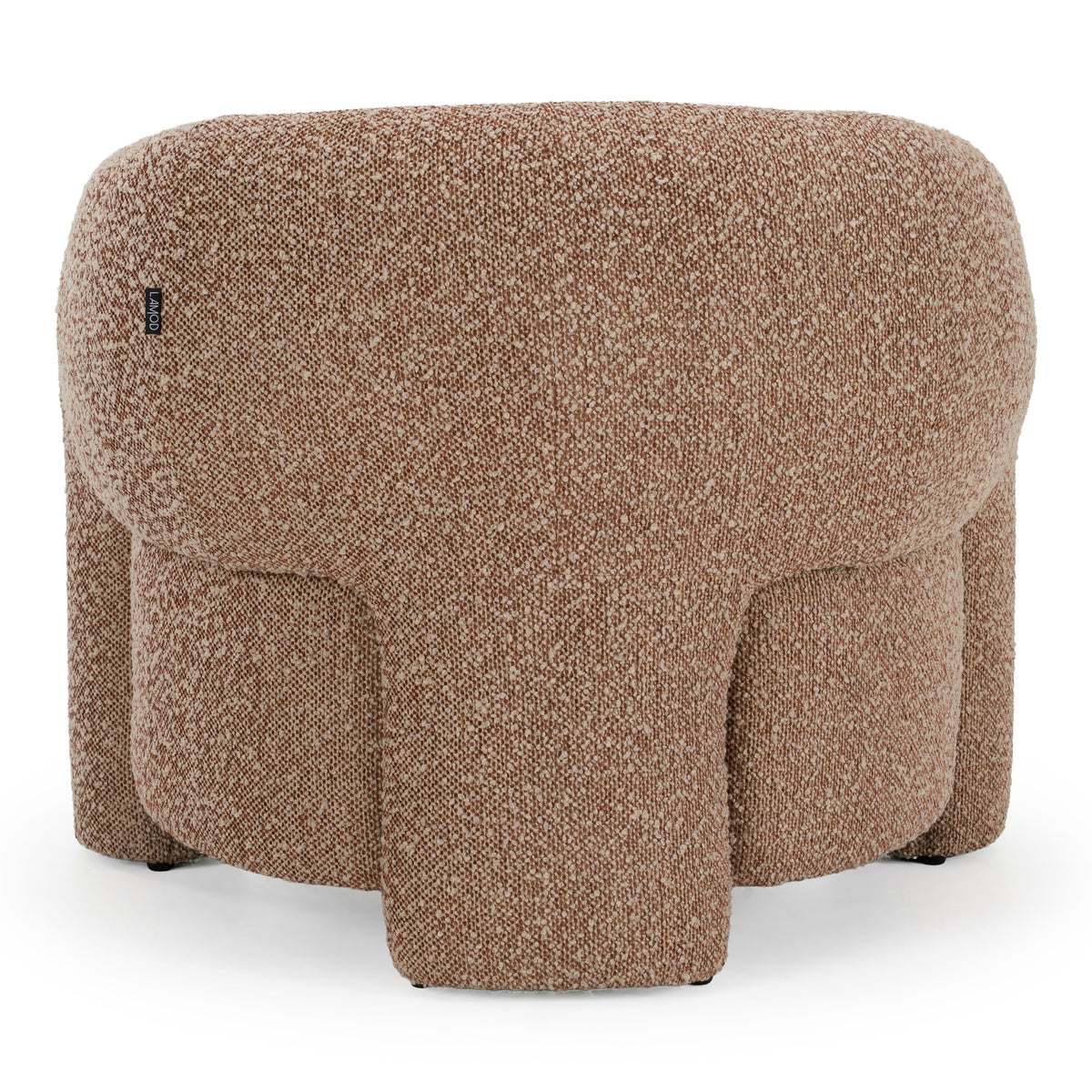 Bates Modern Brick Fabric Accent Chair + Ottoman