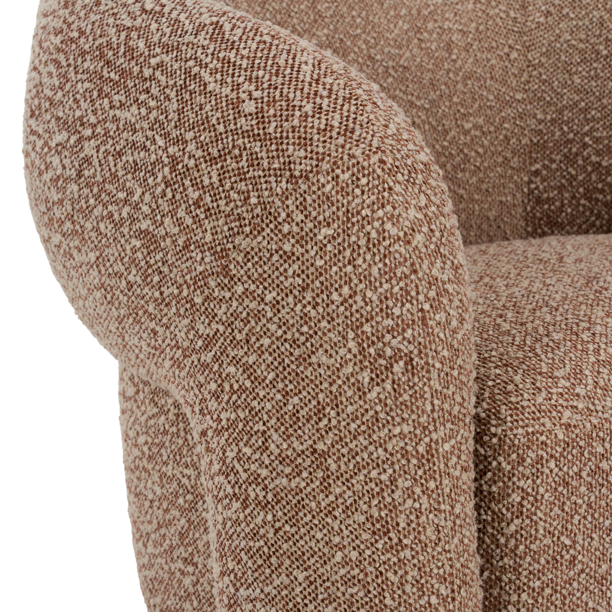 Bates Modern Brick Fabric Accent Chair + Ottoman