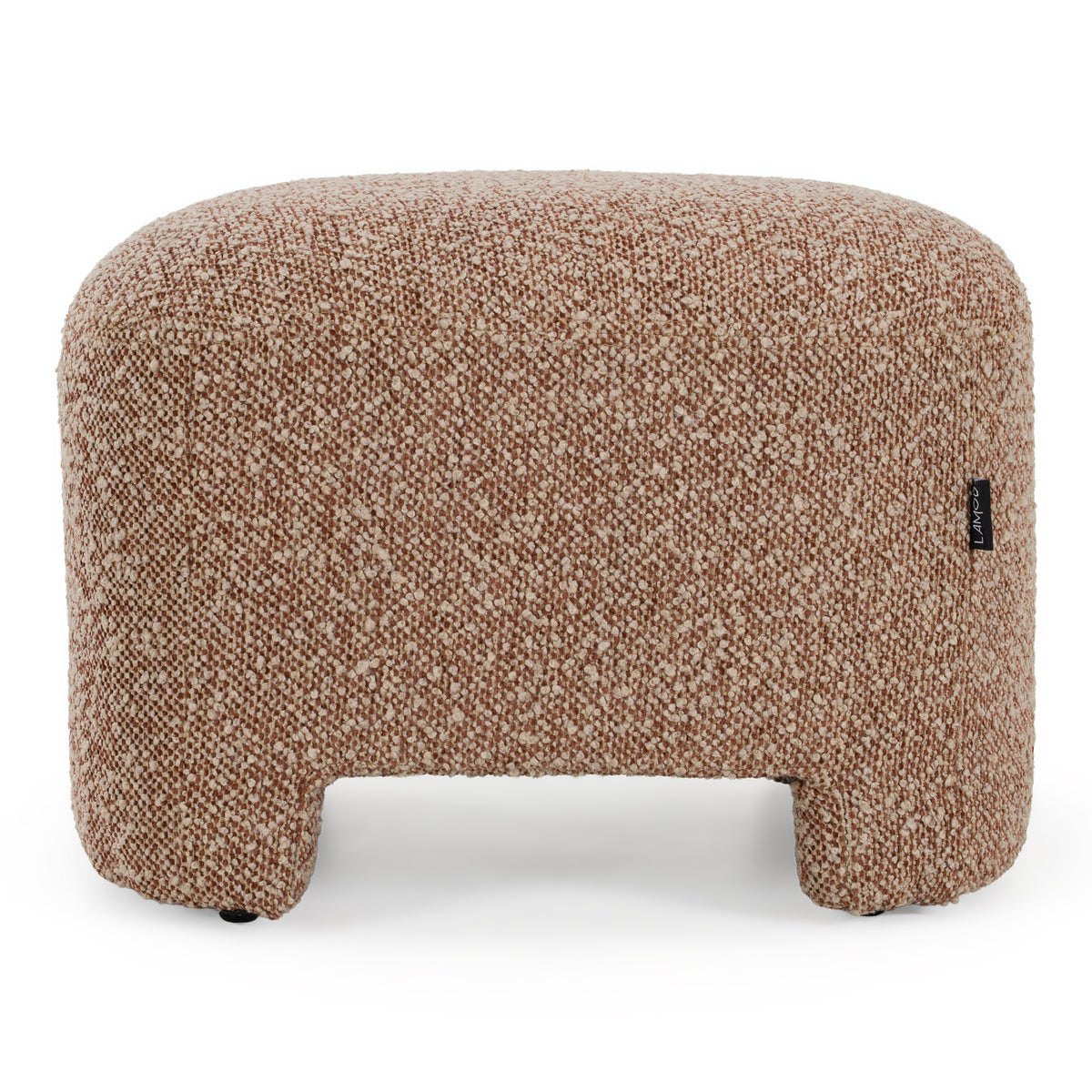 Bates Modern Brick Fabric Accent Chair + Ottoman