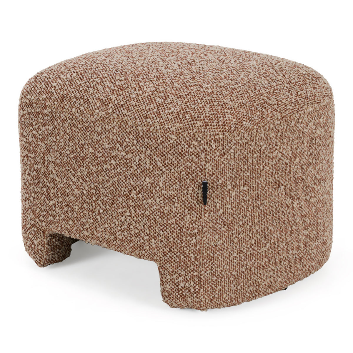 Bates Modern Brick Fabric Accent Chair + Ottoman