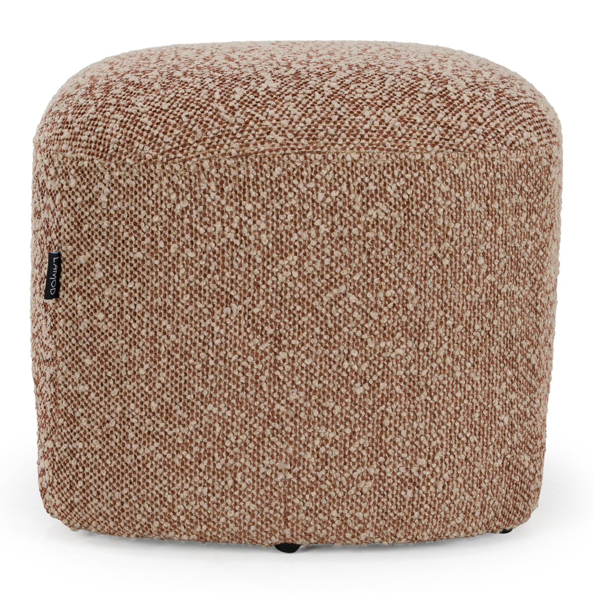 Bates Modern Brick Fabric Accent Chair + Ottoman