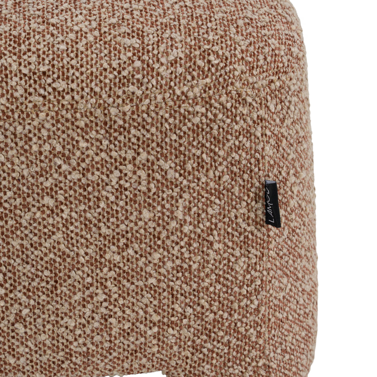 Bates Modern Brick Fabric Accent Chair + Ottoman