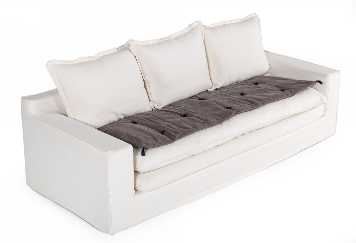 Bayberry Bohemian Dark Grey Fabric Seat Cushion