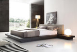 Opal Modern Wenge & Grey Platform Bed
