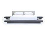 Opal Modern Wenge & Grey Platform Bed