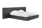 Manchester- Contemporary Platform Dark Grey Q Bed