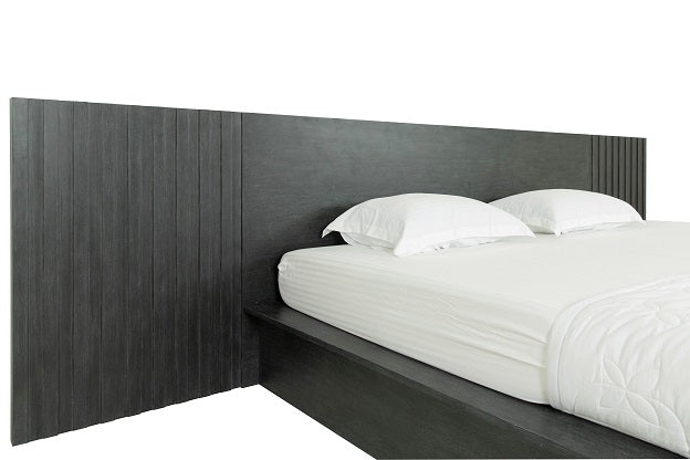 Manchester- Contemporary Platform Dark Grey EK Bed