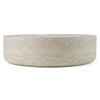 Benji Modern Faux Travertine Round Large Coffee Table