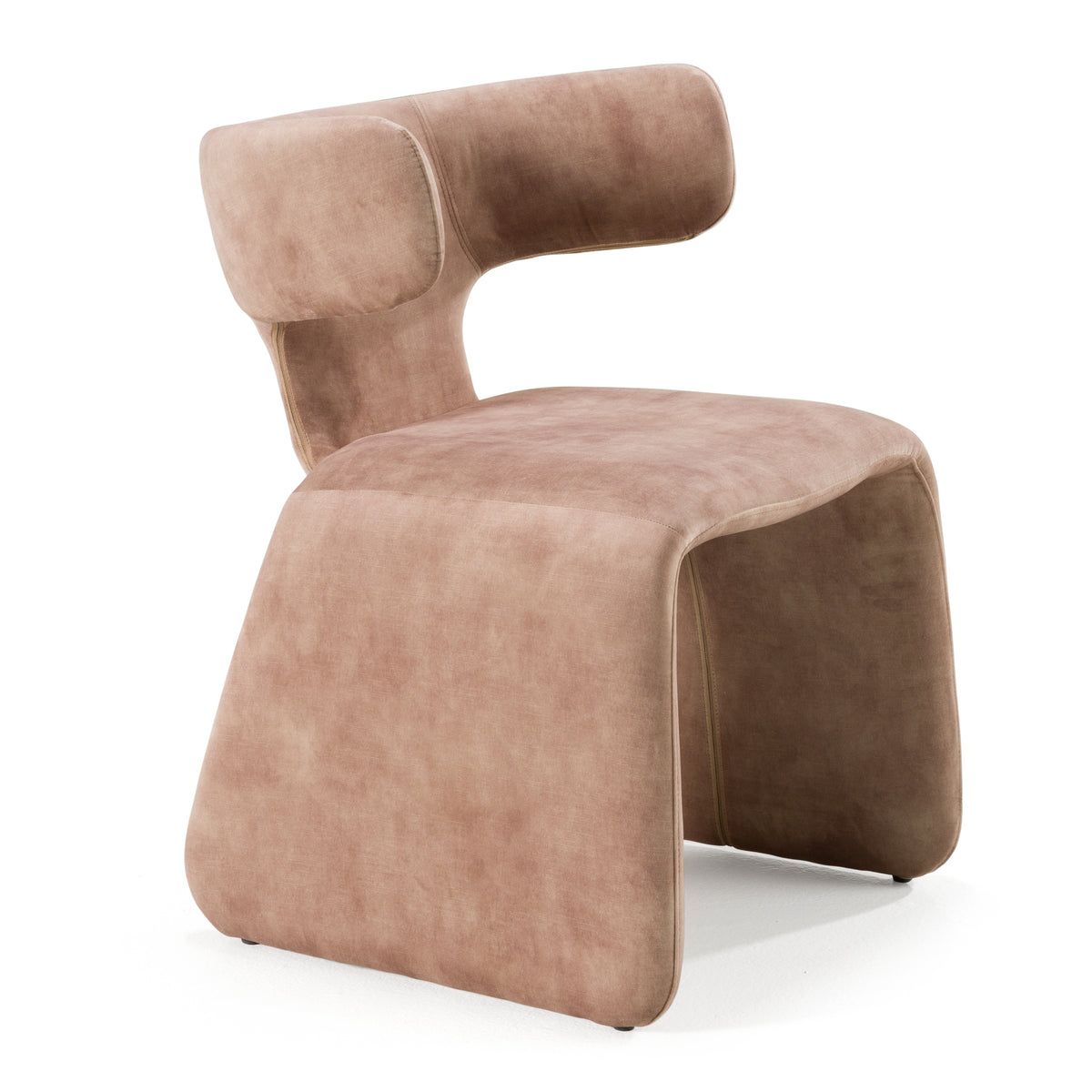 Bergman Modern Light Brown Velvet Dining Chair