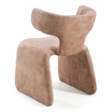 Bergman Modern Light Brown Velvet Dining Chair