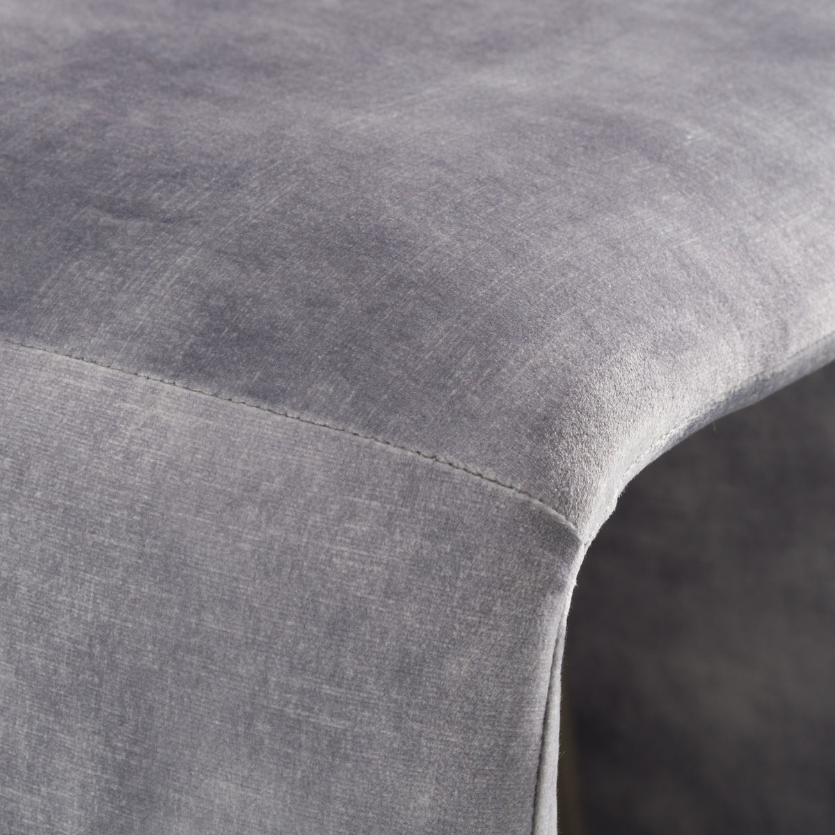 Bergman Modern Grey-Blue Velvet Dining Chair