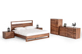 Eastern King Berlin Modern Walnut Bed