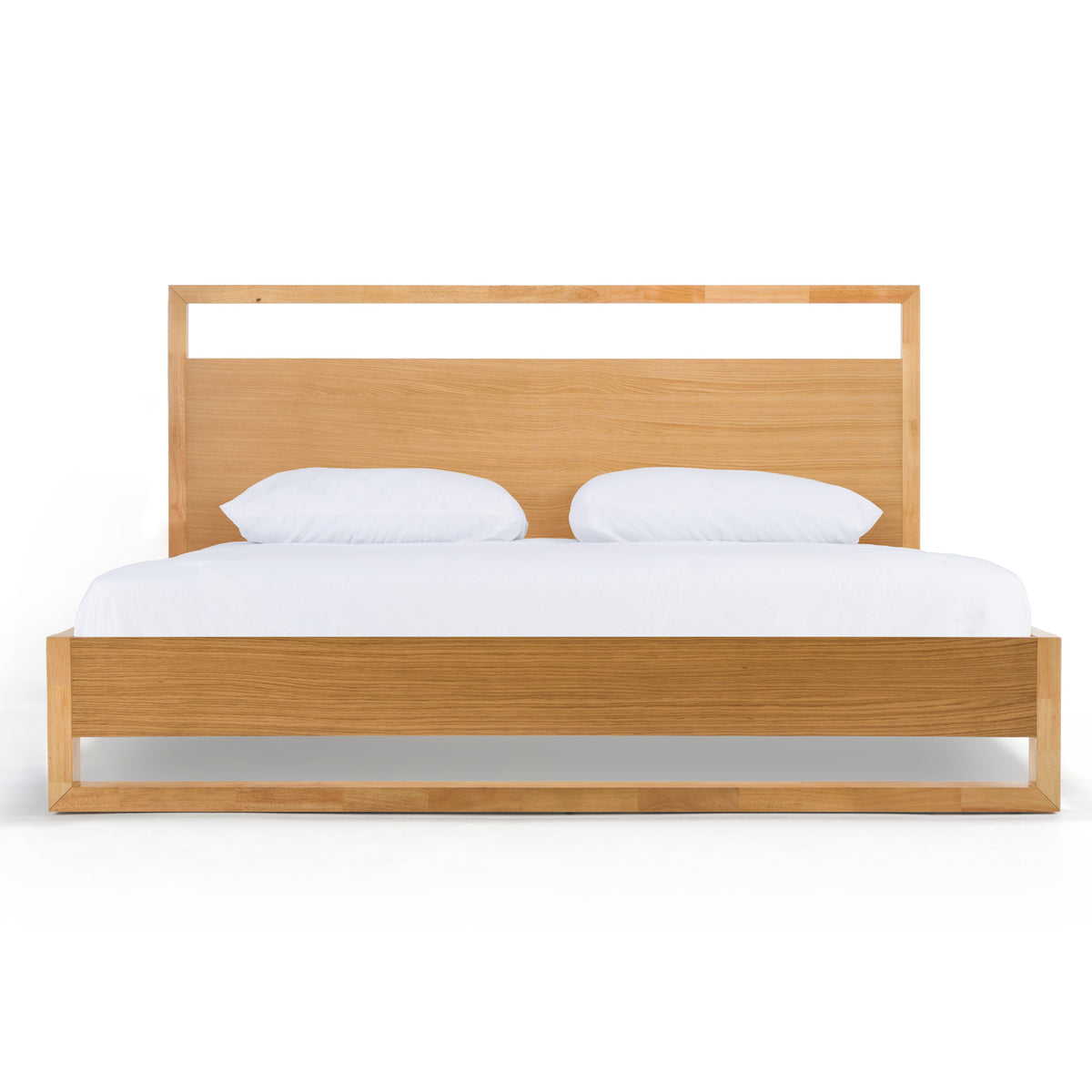 Mielcasa | Oak Nova Domus Berlin Modern Natural Oak Bed | SKU VGMA-BR-92-BED-NAT | MPN: 82501|82497|83110 | Free Delivery & Free Return