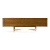 Bernard Mid-Century Modern Walnut & Gold Buffet