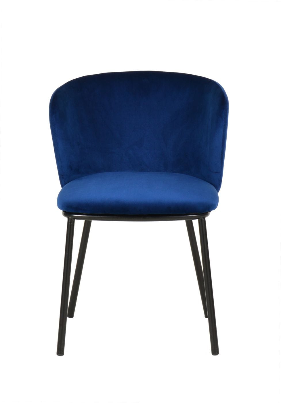 Bessie Modern Blue Velvet Dining Chair (Set of 2)