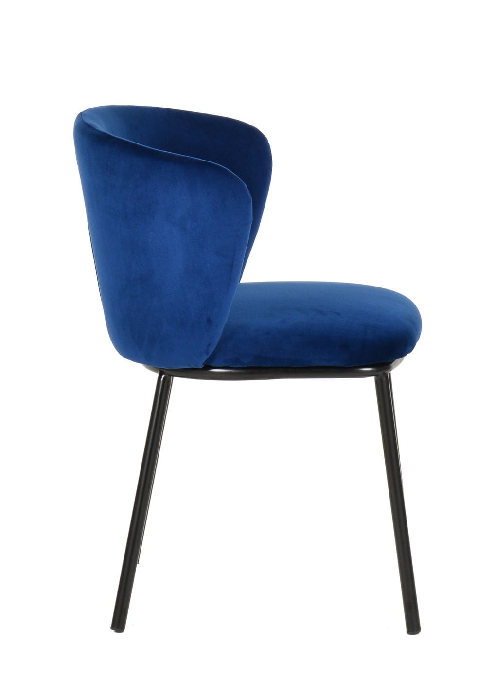 Bessie Modern Blue Velvet Dining Chair (Set of 2)