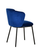 Bessie Modern Blue Velvet Dining Chair (Set of 2)